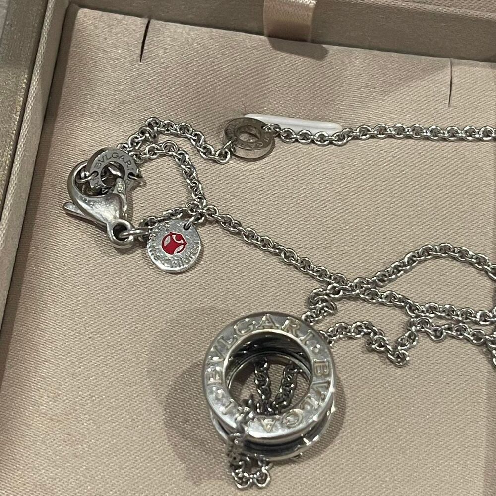 Bvlgari B.Zero1 Save the Children Pendant Necklace Sterling Silver with Ceramic - Picture 3 of 6